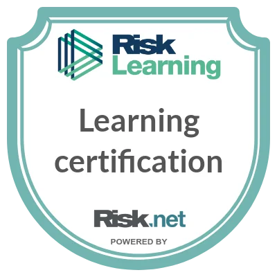 Risk Learning certificate