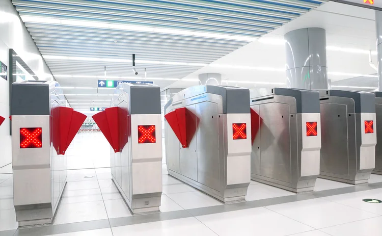 Photo of ticket barrier