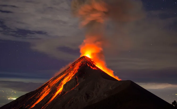 volcanic eruption