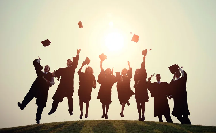 Graduates celebrating