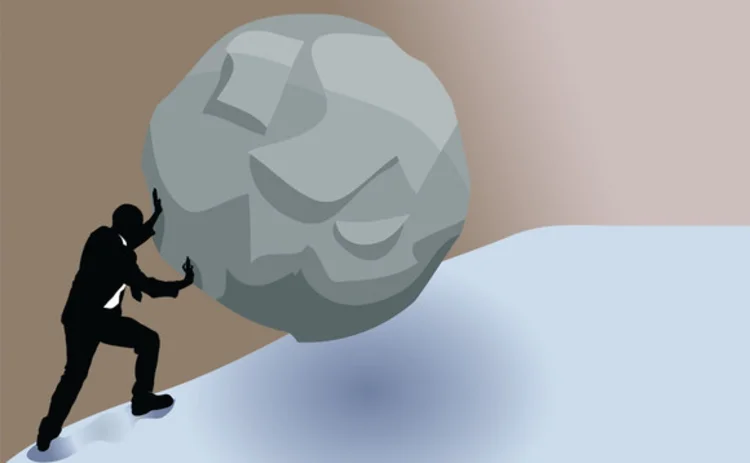 sisyphus uphill struggle