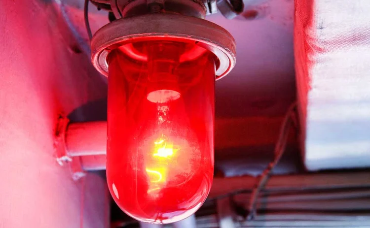 Red warning light