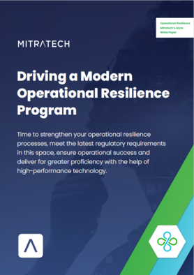 Driving a modern operational resilience program