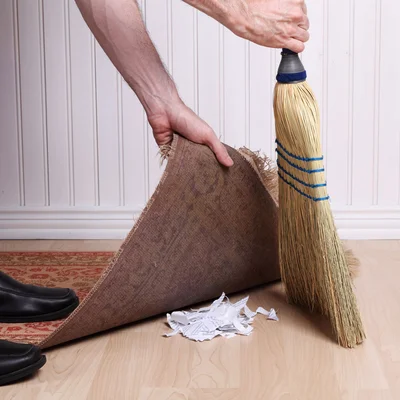 Sweep under the rug